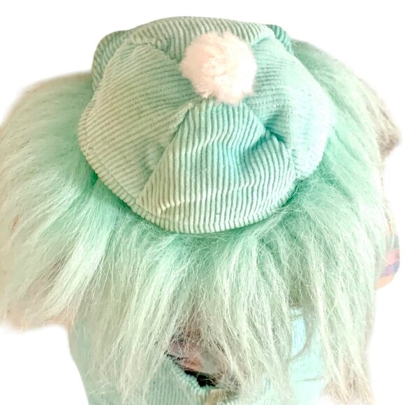 Vintage Russ Berrie Troll Doll Mint Green Hair Outfit 12” Collectible Plush Toy - Picture 6 of 9